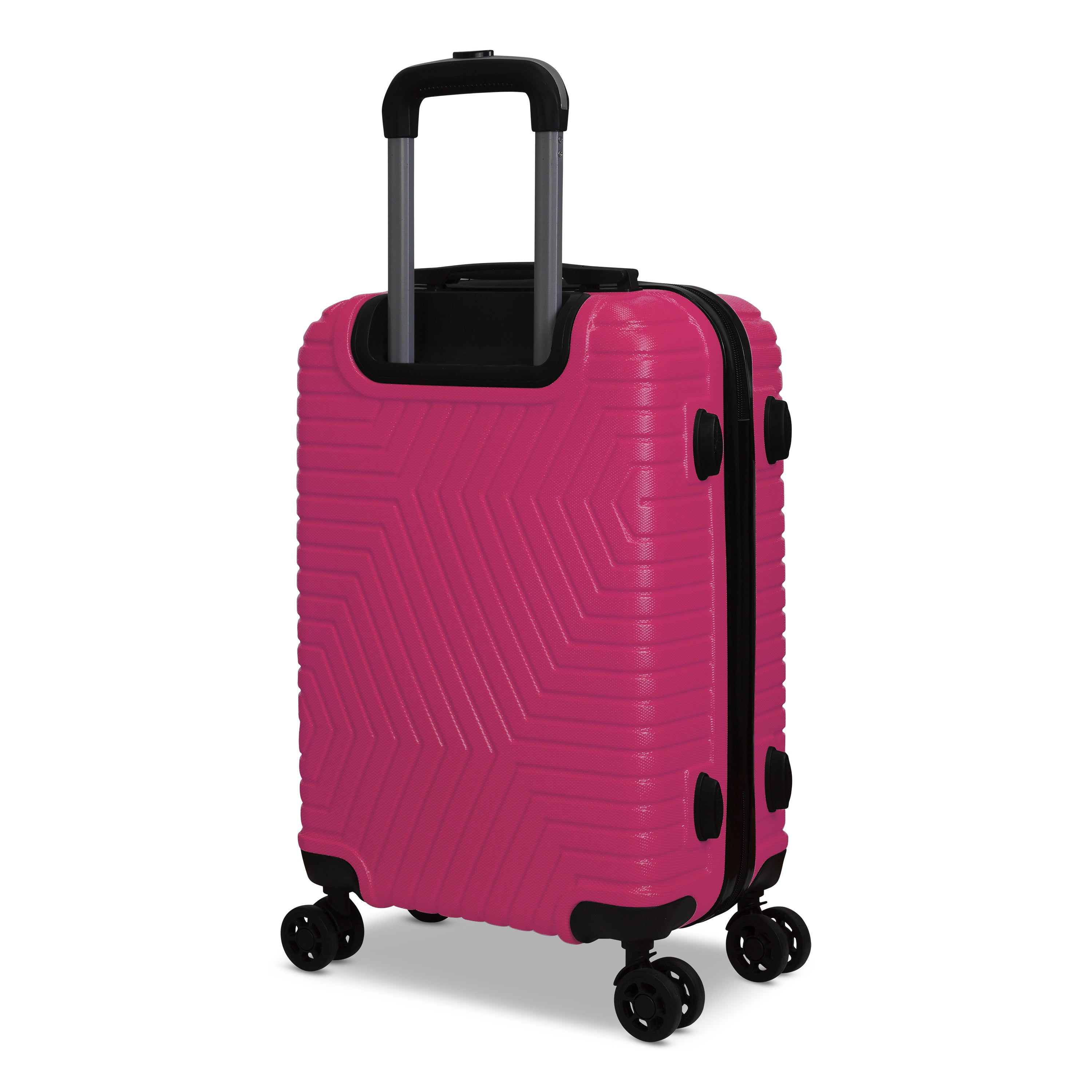 3 Piece Luggage Set Lattitude Collection featuring durable ABS outer shell, spinner wheels, and vibrant color options.