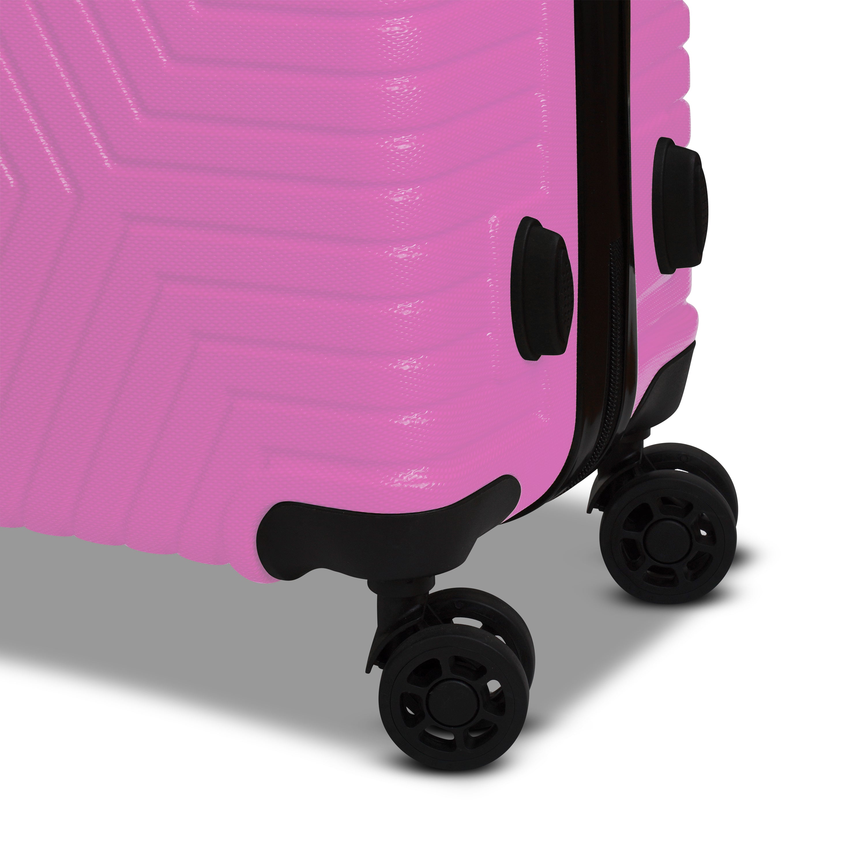 3 Piece Luggage Set Lattitude Collection featuring durable ABS outer shell, spinner wheels, and vibrant color options.