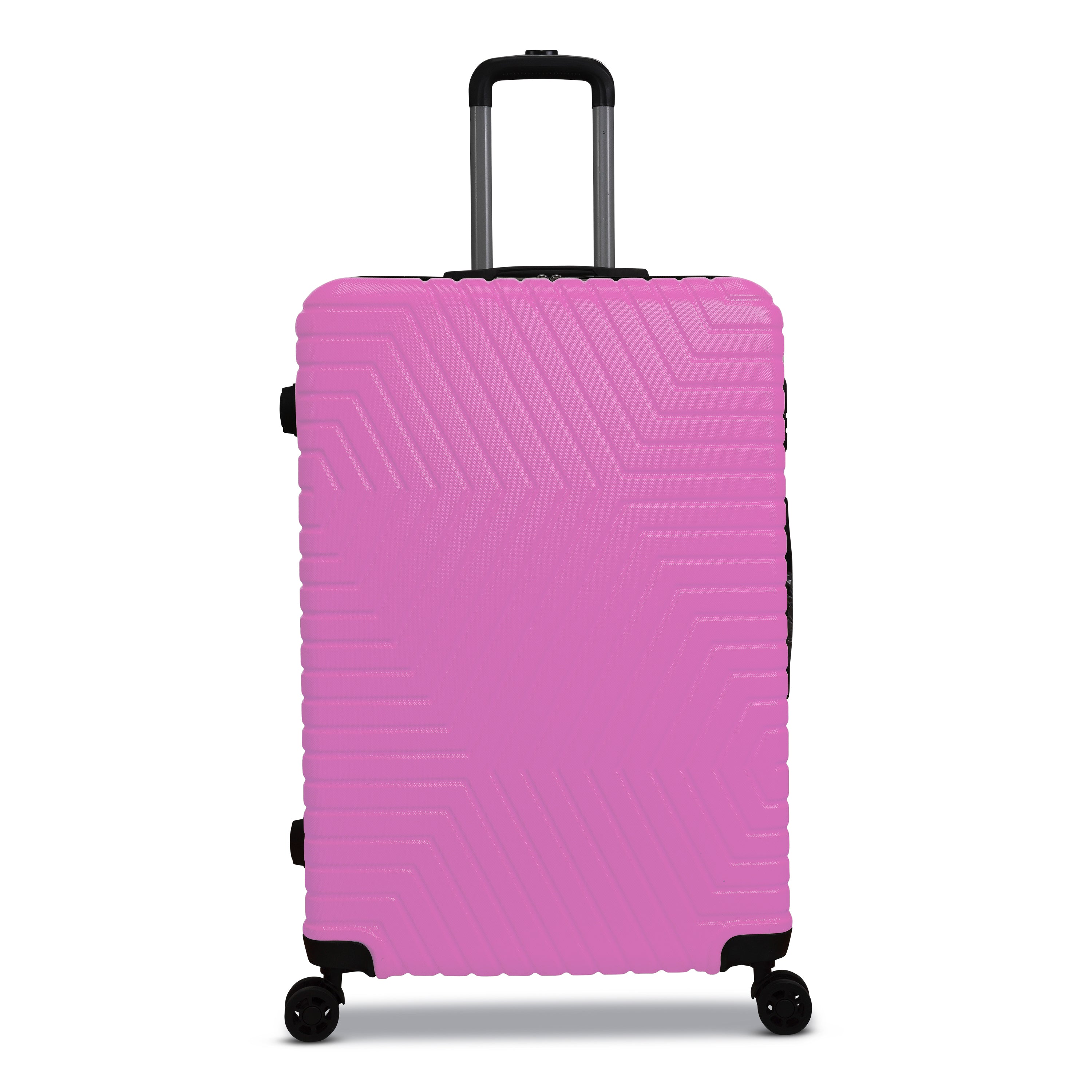 3 Piece Luggage Set Lattitude Collection featuring durable ABS outer shell, spinner wheels, and vibrant color options.