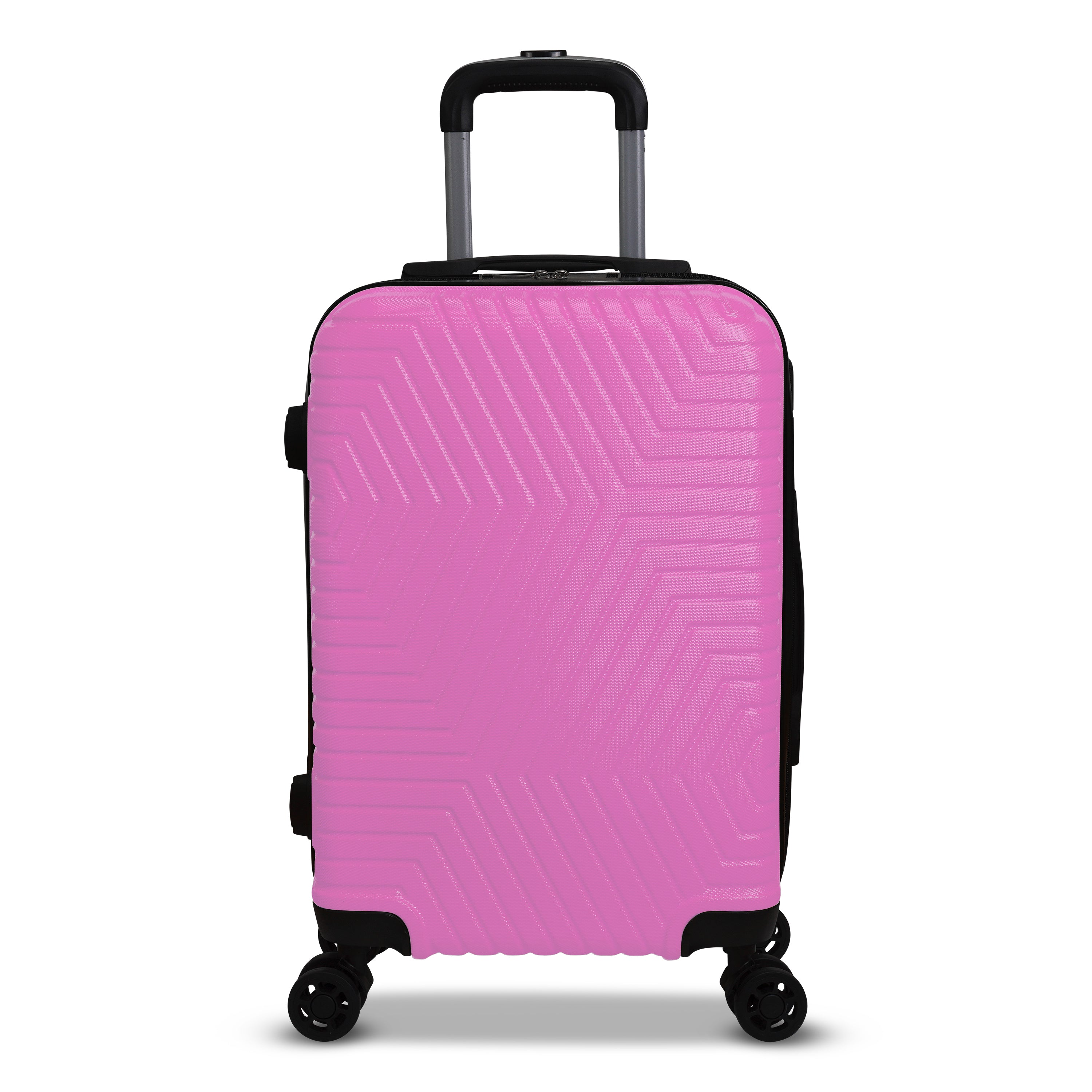 3 Piece Luggage Set Lattitude Collection featuring durable ABS outer shell, spinner wheels, and vibrant color options.