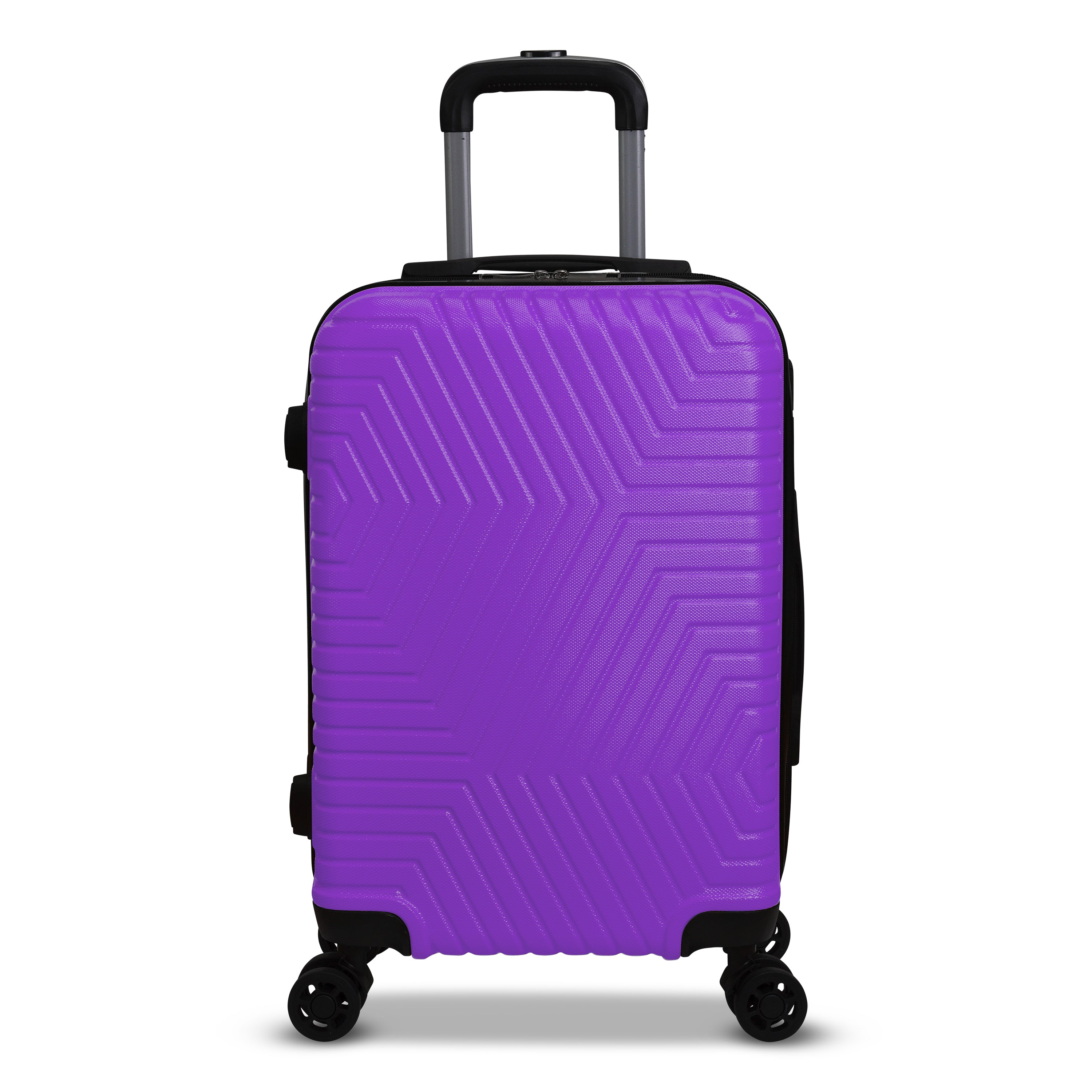 3 Piece Luggage Set Lattitude Collection featuring durable ABS outer shell, spinner wheels, and vibrant color options.