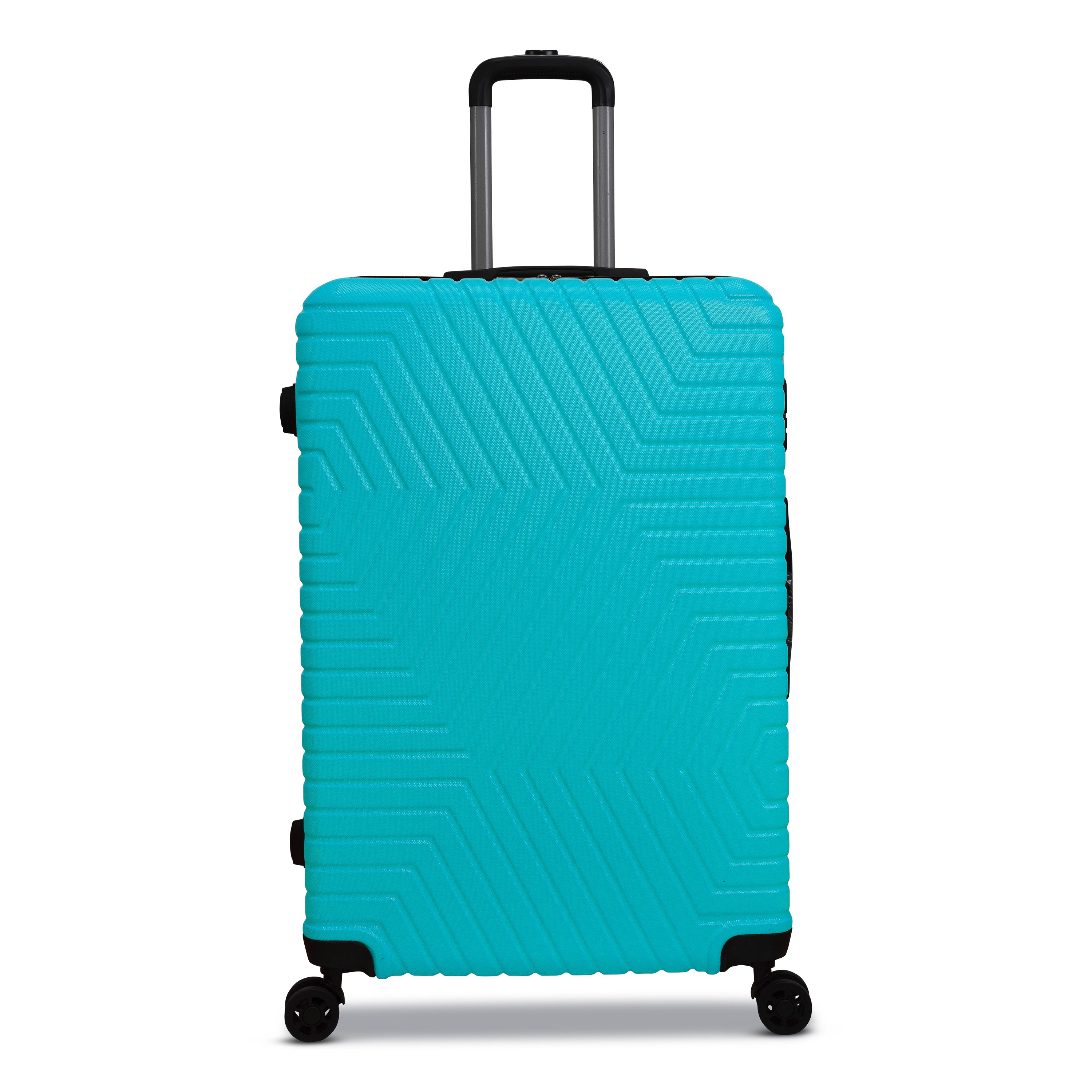 3 Piece Luggage Set Lattitude Collection featuring durable ABS outer shell, spinner wheels, and vibrant color options.