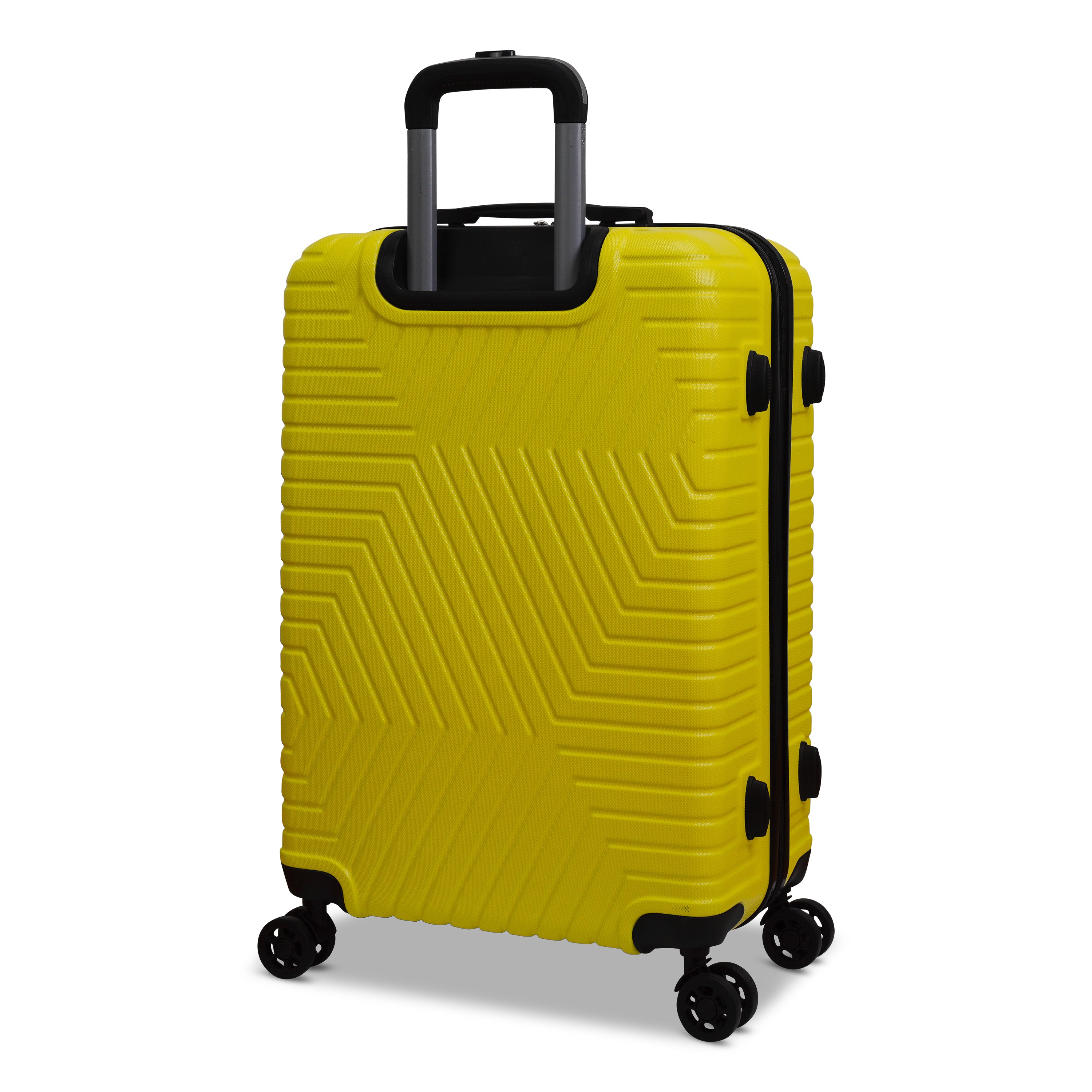 3 Piece Luggage Set Lattitude Collection featuring durable ABS outer shell, spinner wheels, and vibrant color options.