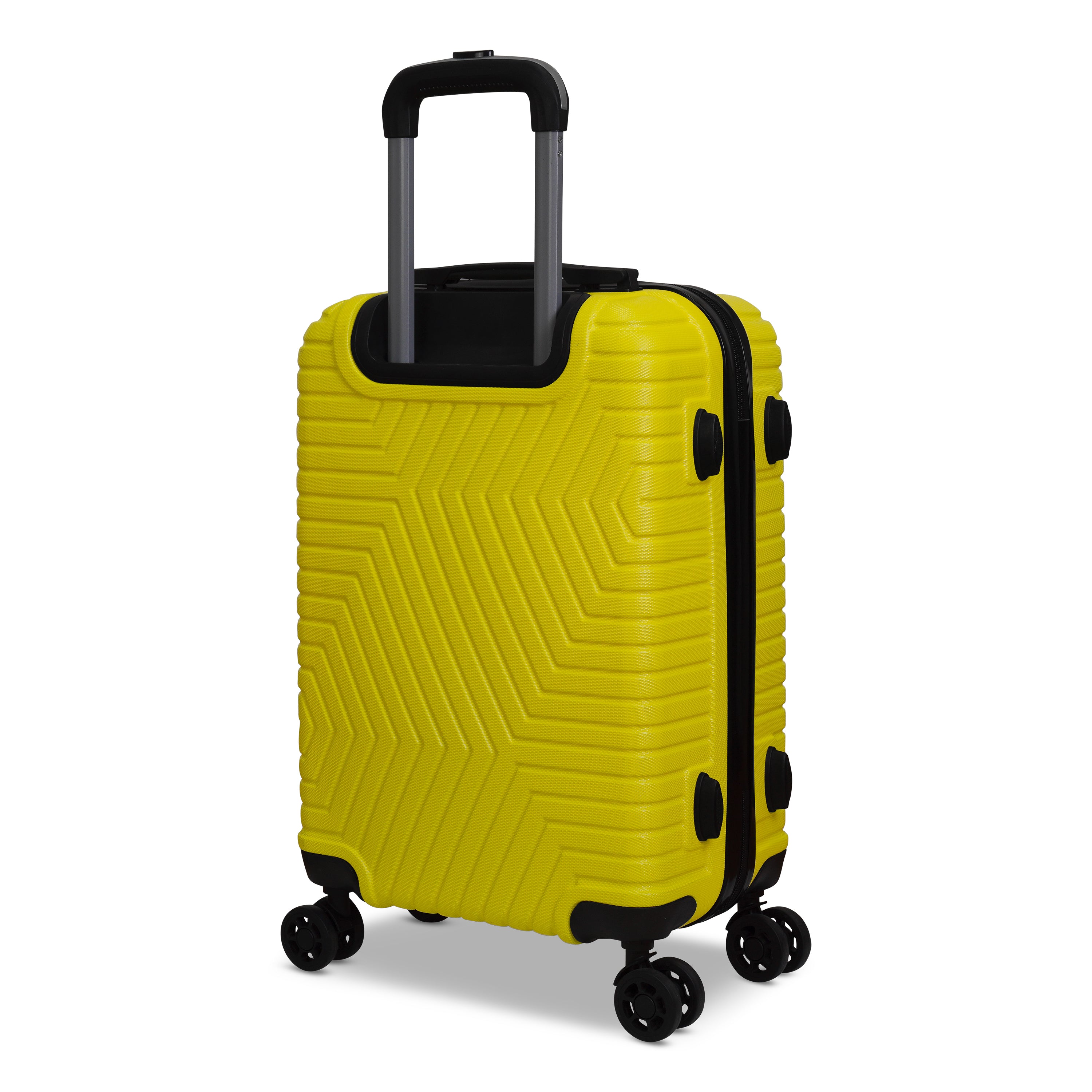 3 Piece Luggage Set Lattitude Collection featuring durable ABS outer shell, spinner wheels, and vibrant color options.