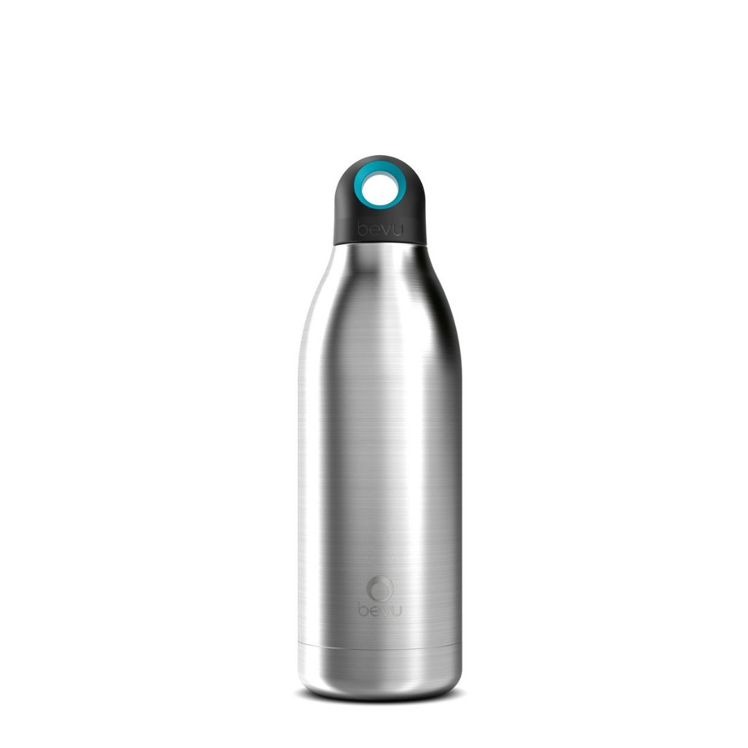 Bevu® DUO Insulated Bottle in various colors, showcasing its sleek design and double vacuum insulation features.