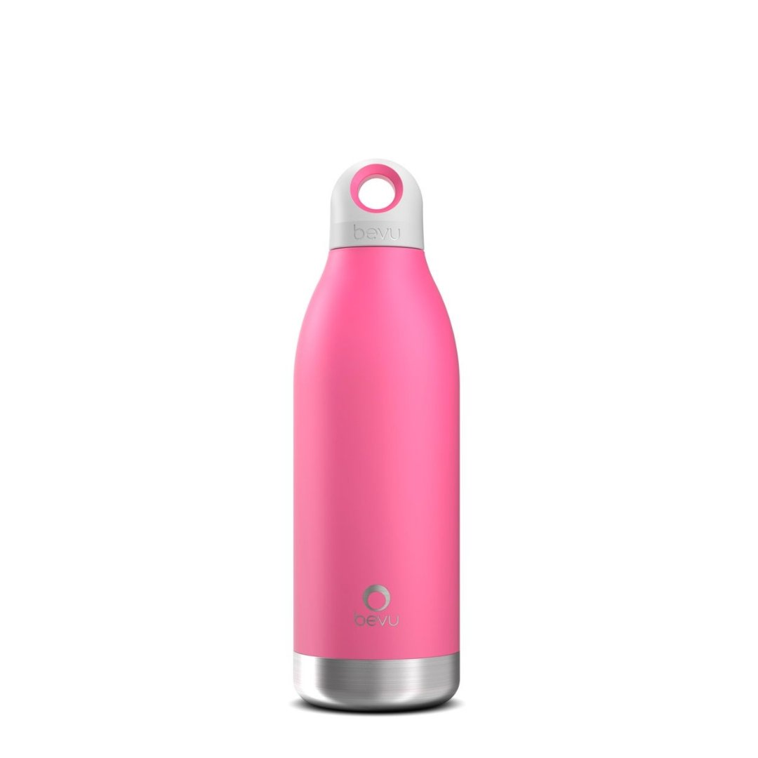 Bevu® DUO Insulated Bottle in various colors, showcasing its sleek design and double vacuum insulation features.