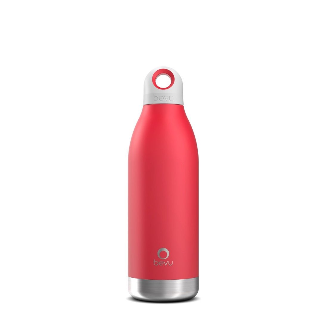 Bevu® DUO Insulated Bottle in various colors, showcasing its sleek design and double vacuum insulation features.