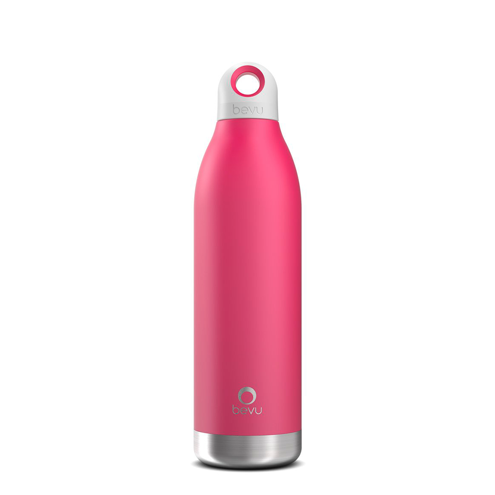 Bevu® DUO Insulated Bottle in various colors, showcasing its sleek design and double vacuum insulation technology.