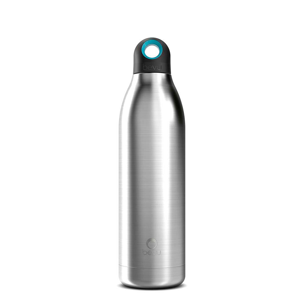 Bevu® DUO Insulated Bottle in various colors, showcasing its sleek design and double vacuum insulation technology.