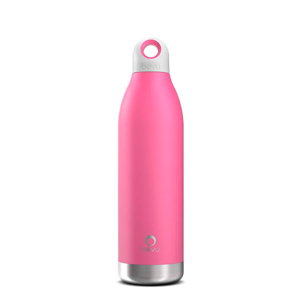 Bevu® DUO Insulated Bottle in various colors, showcasing its sleek design and double vacuum insulation technology.