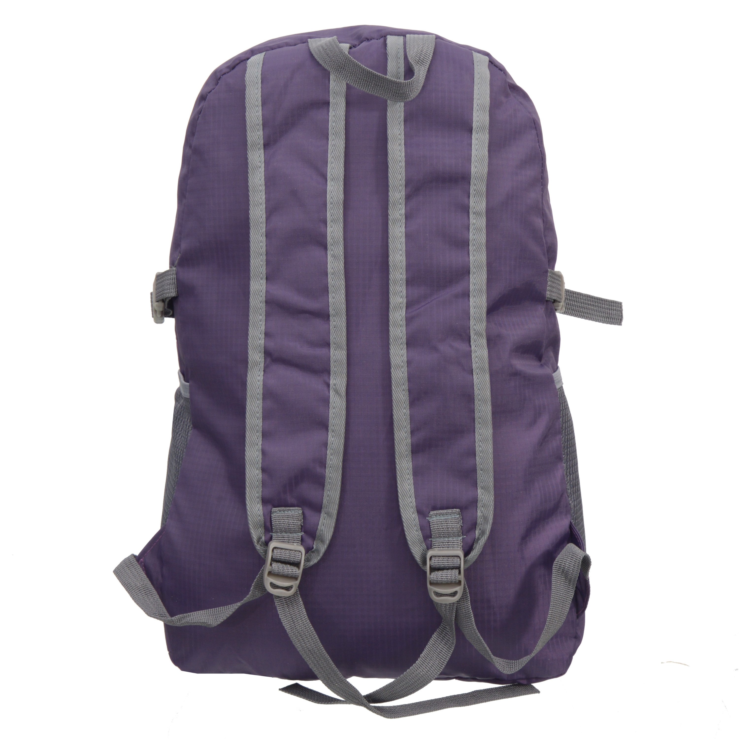 NICCI Foldable Backpack in a vibrant color, showcasing multiple pockets and a compact design, perfect for travel and outdoor activities.