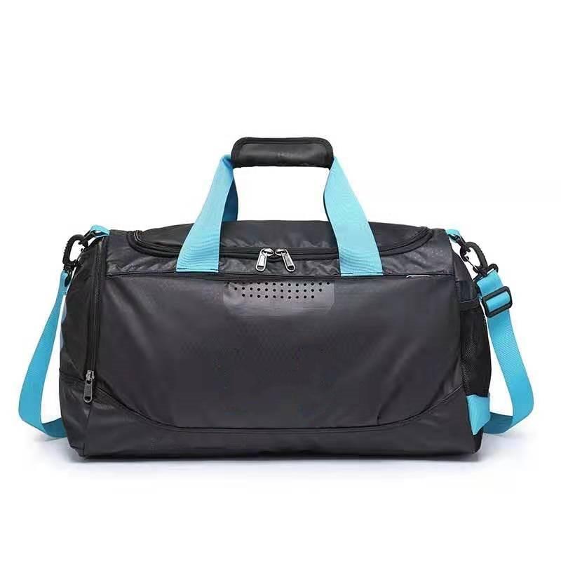 High Quality Waterproof Training Gym Bag in black, showcasing multiple compartments and a stylish design, perfect for athletes and fitness enthusiasts.