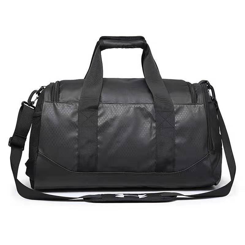 High Quality Waterproof Training Gym Bag in black, showcasing multiple compartments and a stylish design, perfect for athletes and fitness enthusiasts.