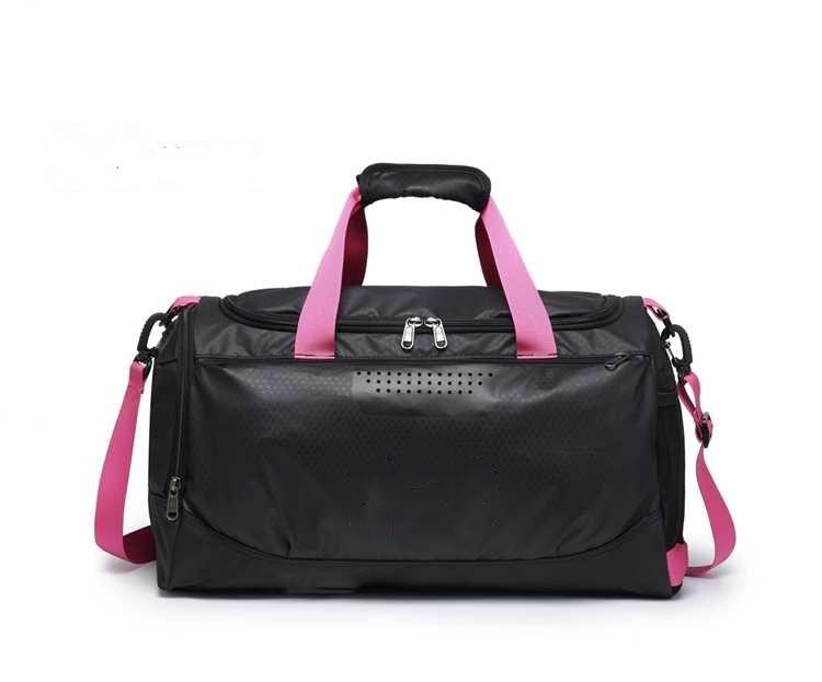 High Quality Waterproof Training Gym Bag in black, showcasing multiple compartments and a stylish design, perfect for athletes and fitness enthusiasts.