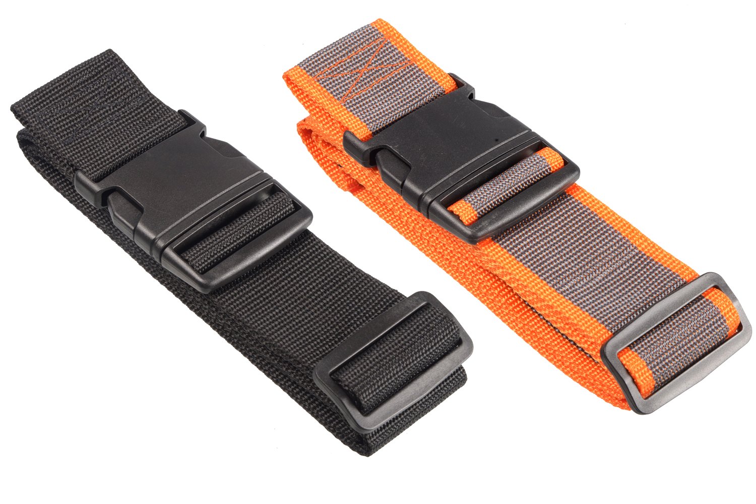 Nicci Luggage Strap with Plastic Buckle, featuring durable polyester webbing and adjustable length for secure luggage identification.