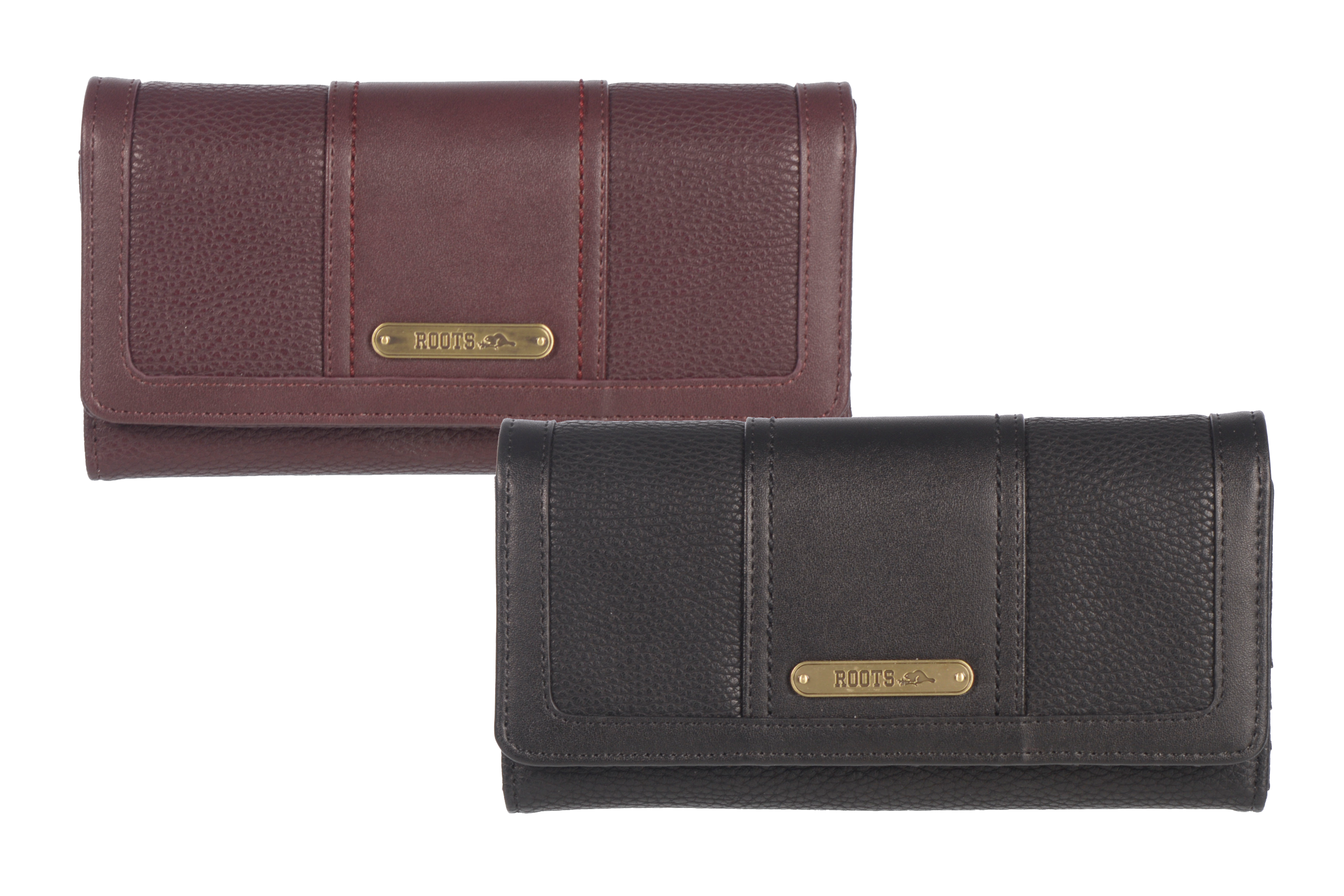 Ladies Pocket Clutch Wallet in high-quality PU leather with multiple card slots and zip pockets.