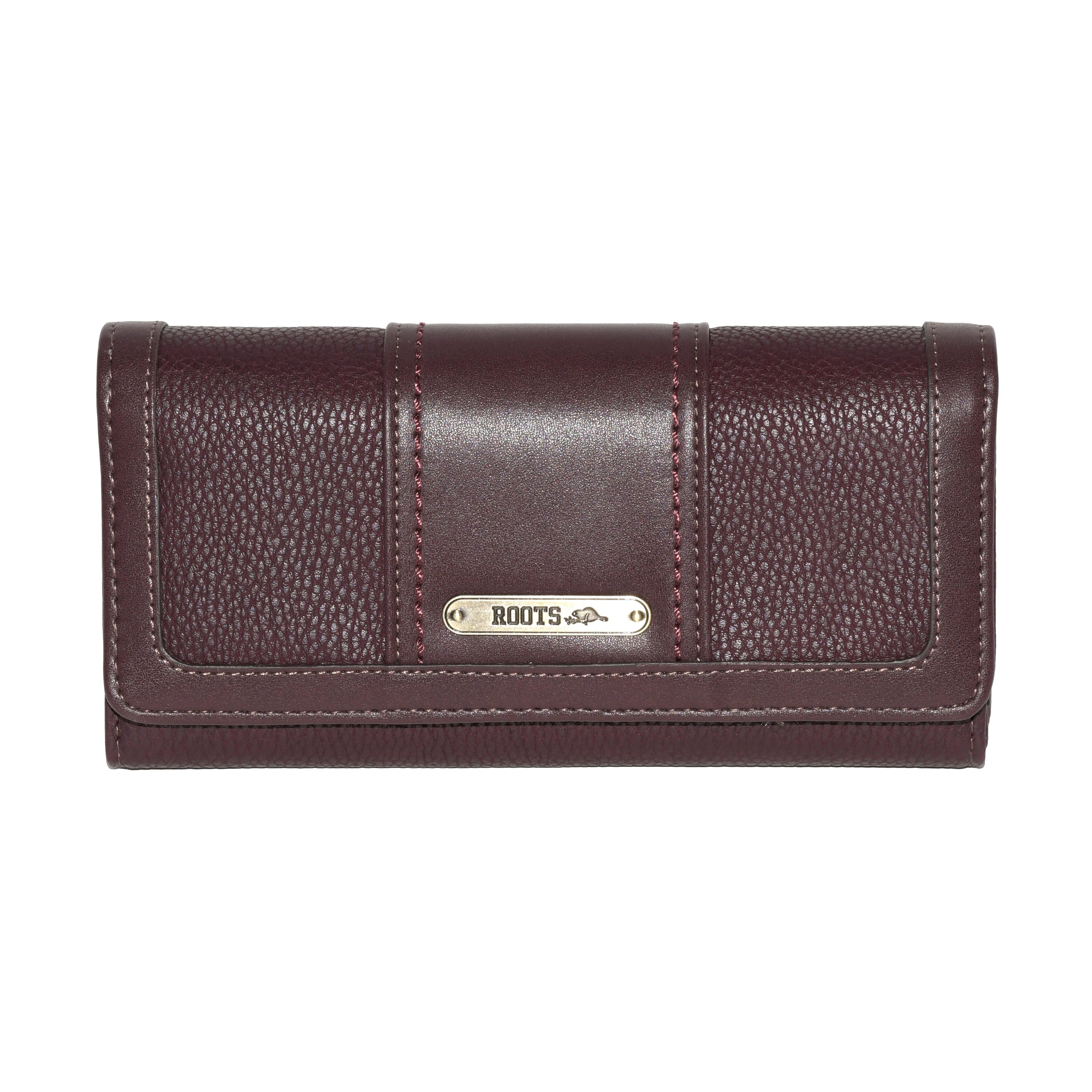 Ladies Pocket Clutch Wallet in high-quality PU leather with multiple card slots and zip pockets.