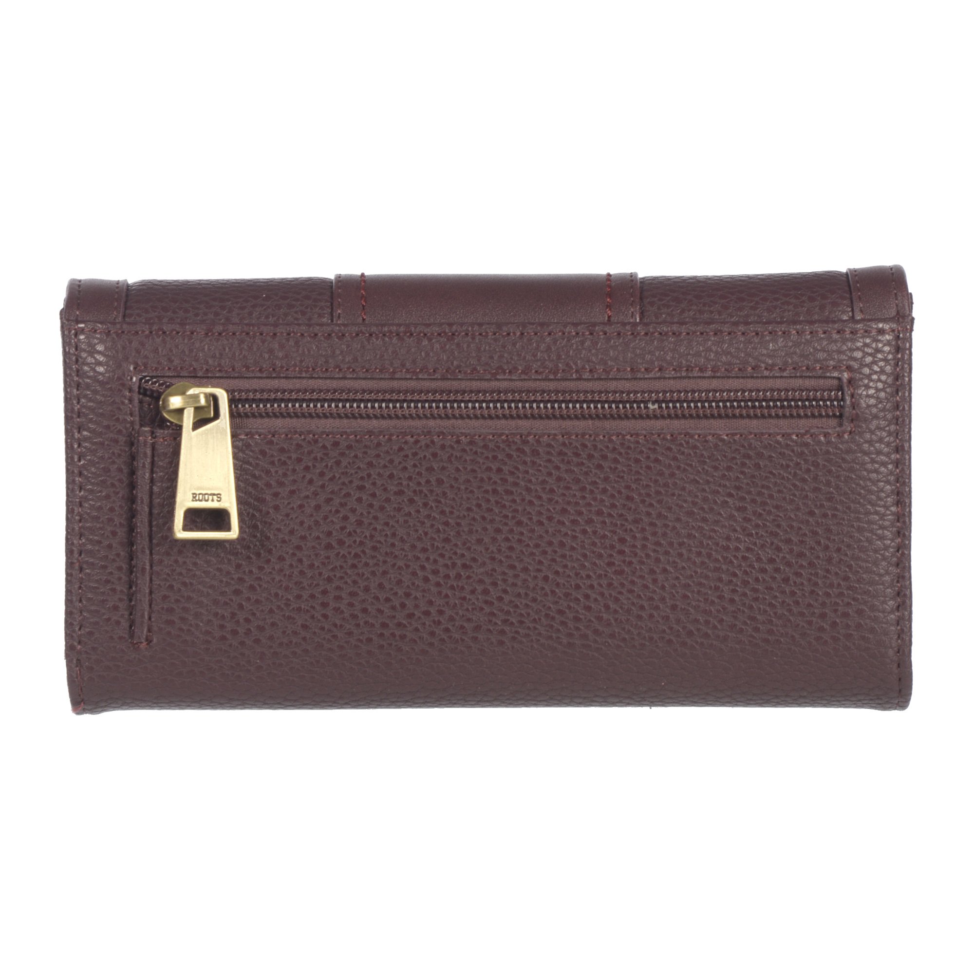 Ladies Pocket Clutch Wallet in high-quality PU leather with multiple card slots and zip pockets.