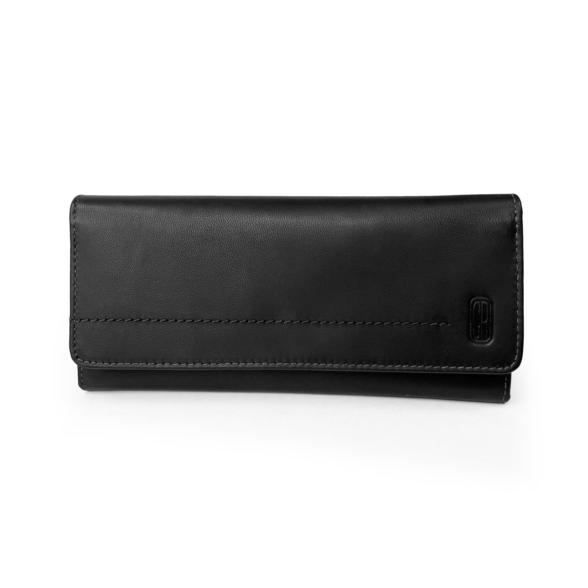 Ladies Slim Fold Wallet by Club Rochelier featuring RFID protection, multiple card slots, and a stylish design.