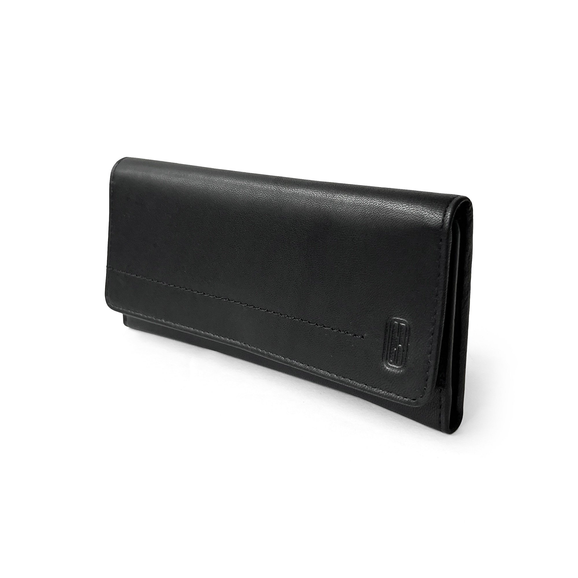 Ladies Slim Fold Wallet by Club Rochelier featuring RFID protection, multiple card slots, and a stylish design.