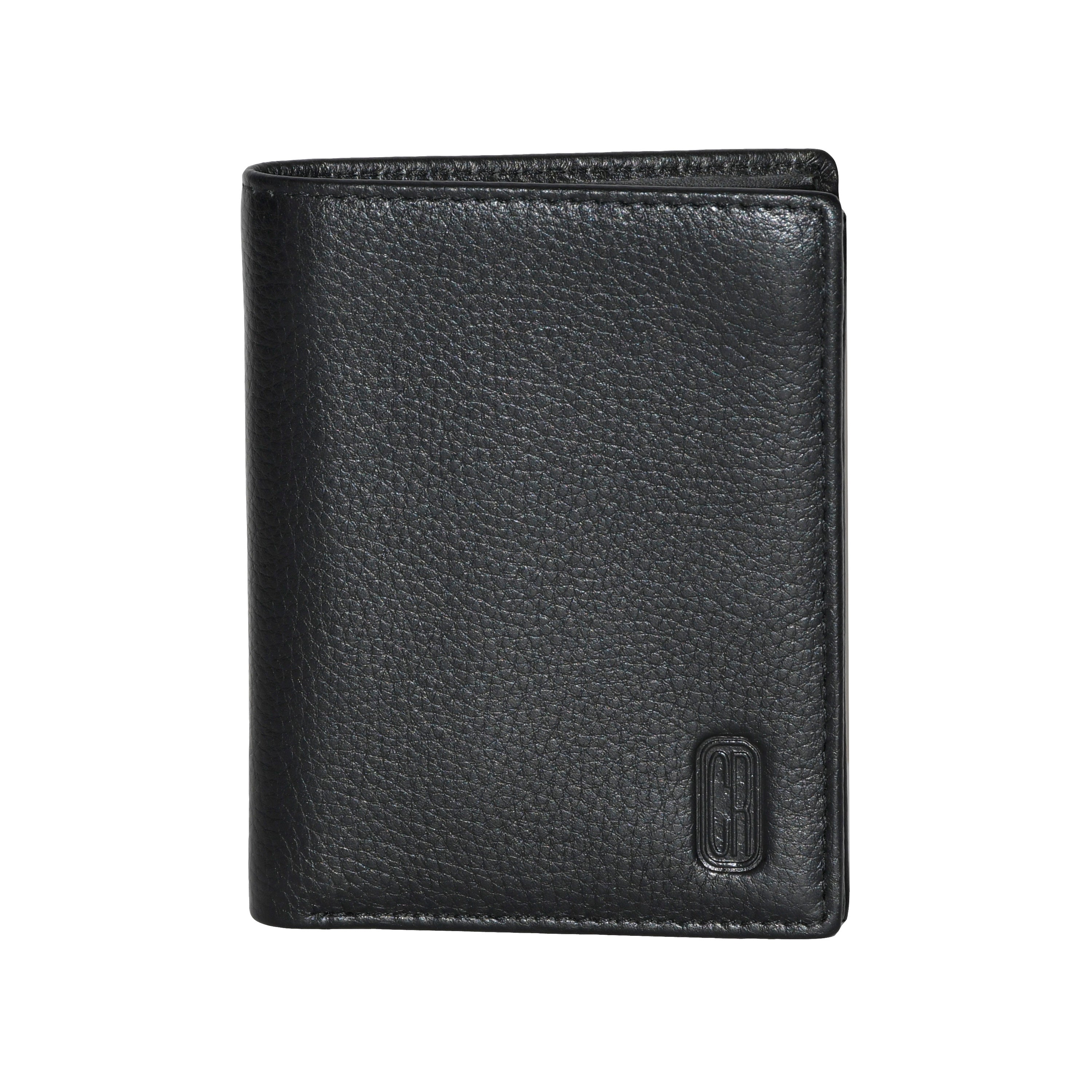 Men's Snap Cardholder and Billfold Wallet in sleek leather, featuring credit card slots, ID window, and bill compartment.