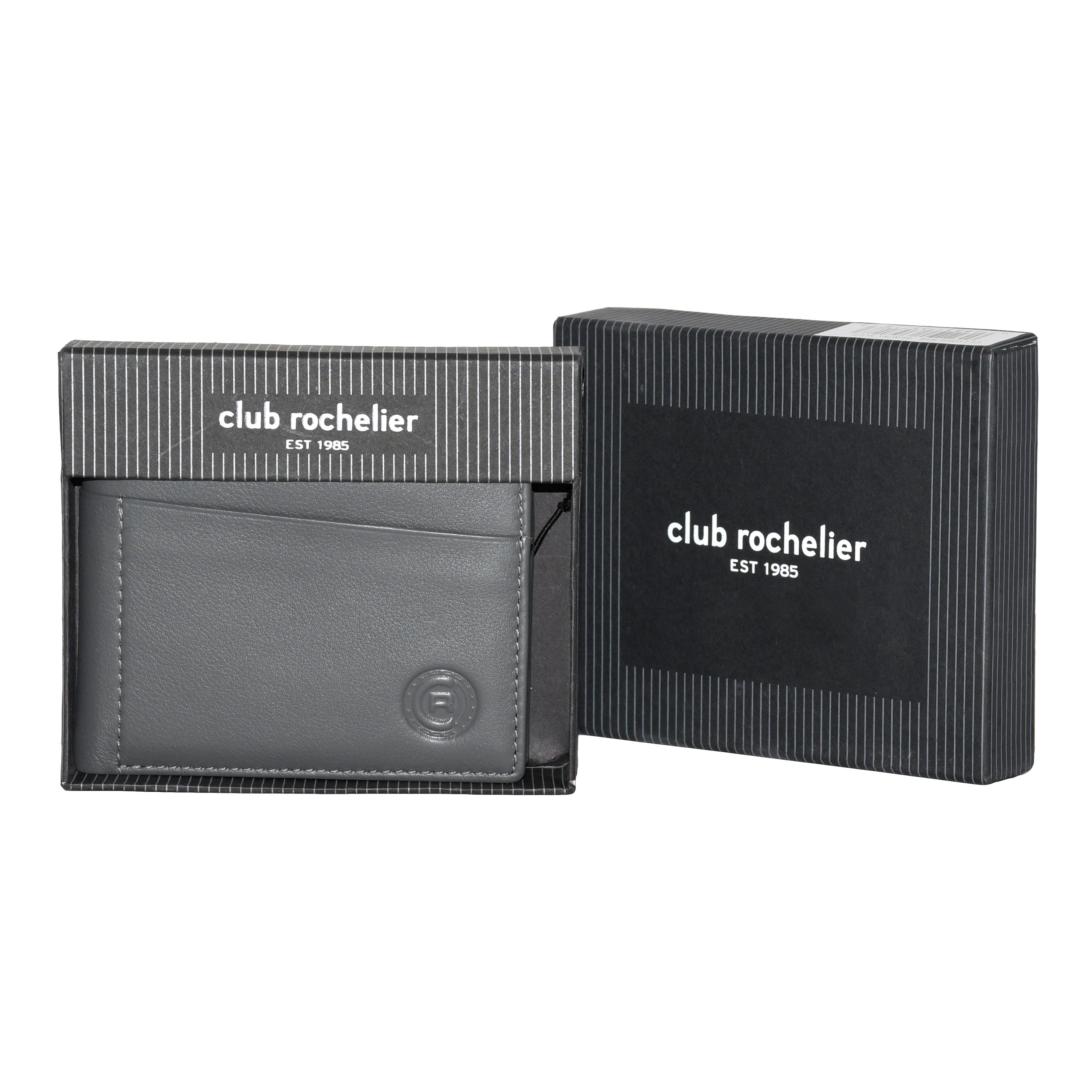 Men's wallet featuring a zippered pocket, multiple card slots, and a sleek design, perfect for everyday use.