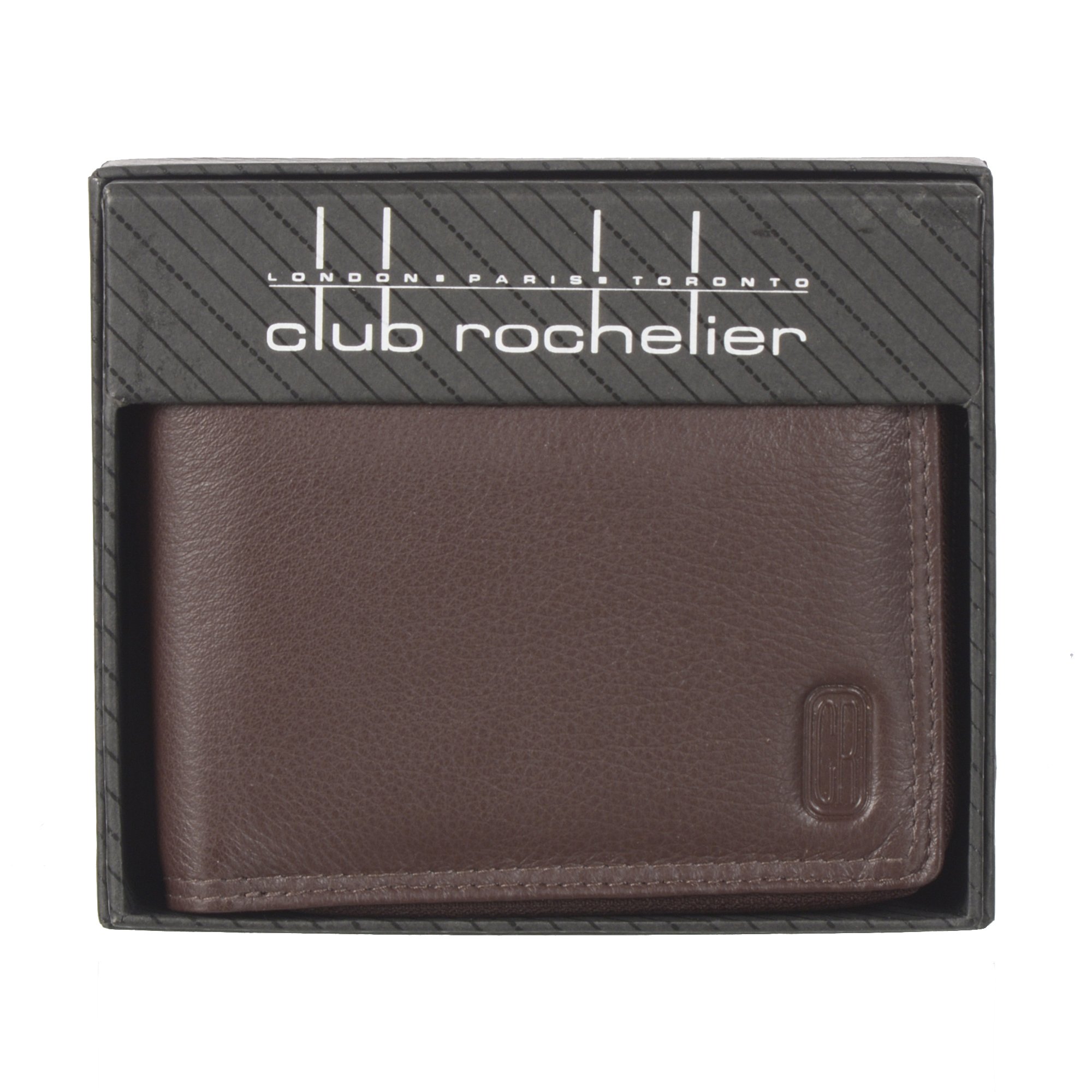 Men's Zip Around Billfold Wallet in handcrafted leather with secure zipper closure and multiple pockets for cards and coins.