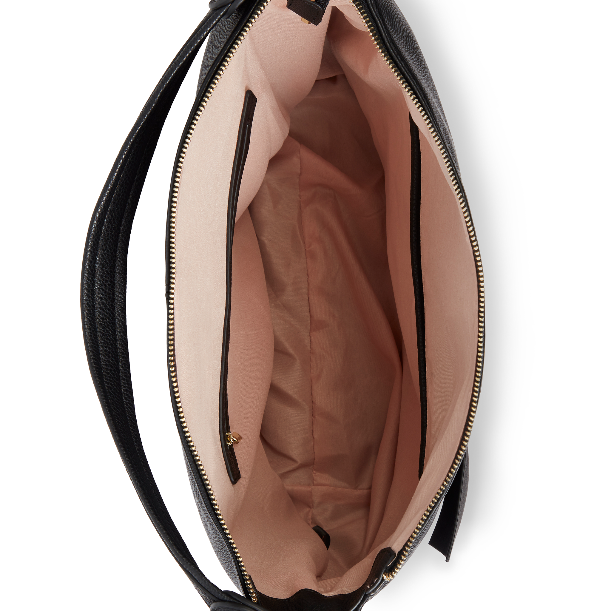 Abelia Black Vegan Hobo Bag featuring a soft silhouette, bow detail, and zip closure, perfect for everyday use.