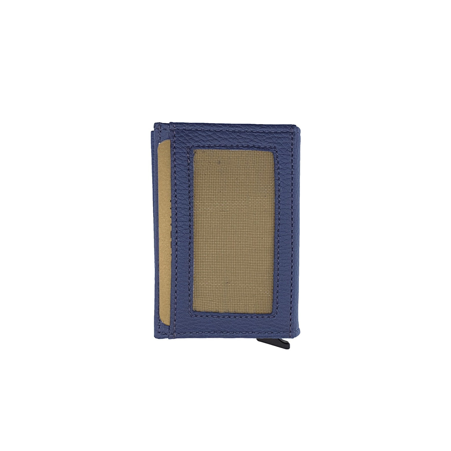 Agara PU Leather RFID Mechanism Card Holder in sleek design, showcasing card slots and pop-up mechanism.