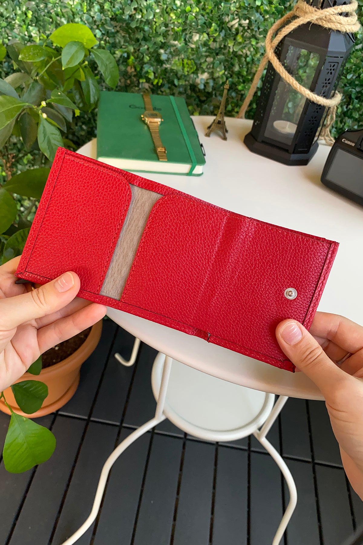 Agara PU Leather RFID Mechanism Card Holder in sleek design, showcasing card slots and pop-up mechanism.