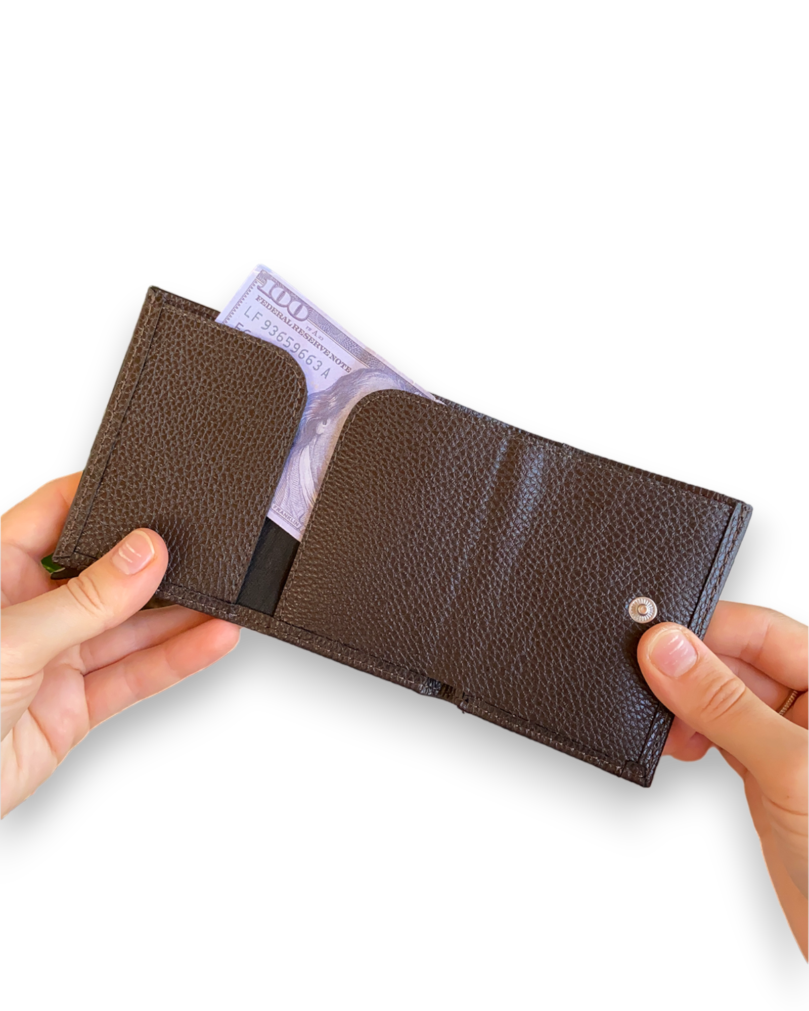 Agara PU Leather RFID Mechanism Card Holder in sleek design, showcasing card slots and pop-up mechanism.