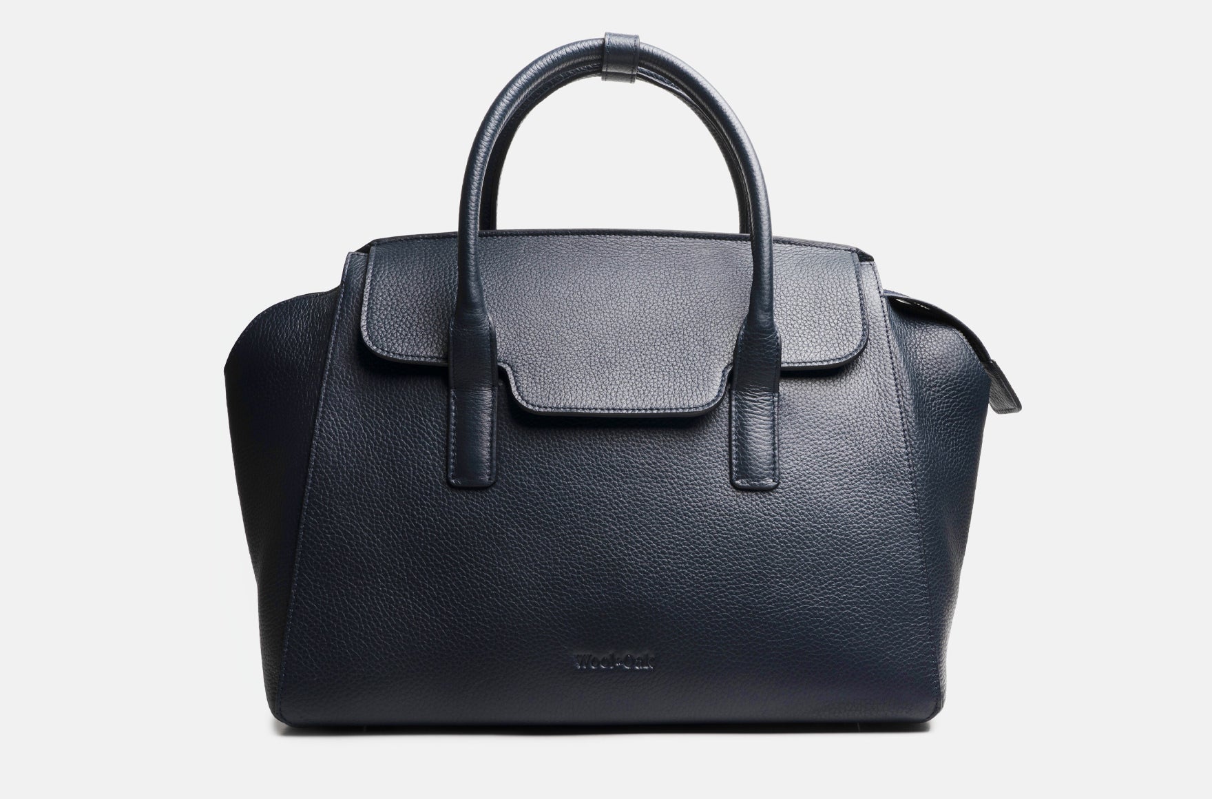 All Day Bag in pebble leather, showcasing its versatile design and spacious compartments.