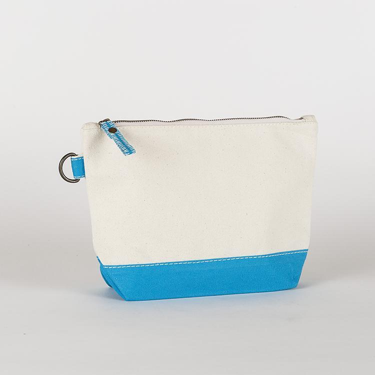 All In Zip Top Pouch in heavyweight canvas with a sturdy zipper and loop ring, perfect for organizing small items.