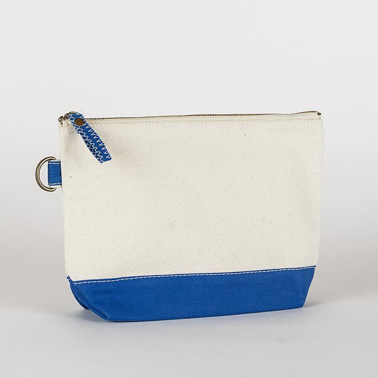 All In Zip Top Pouch in heavyweight canvas with a sturdy zipper and loop ring, perfect for organizing small items.