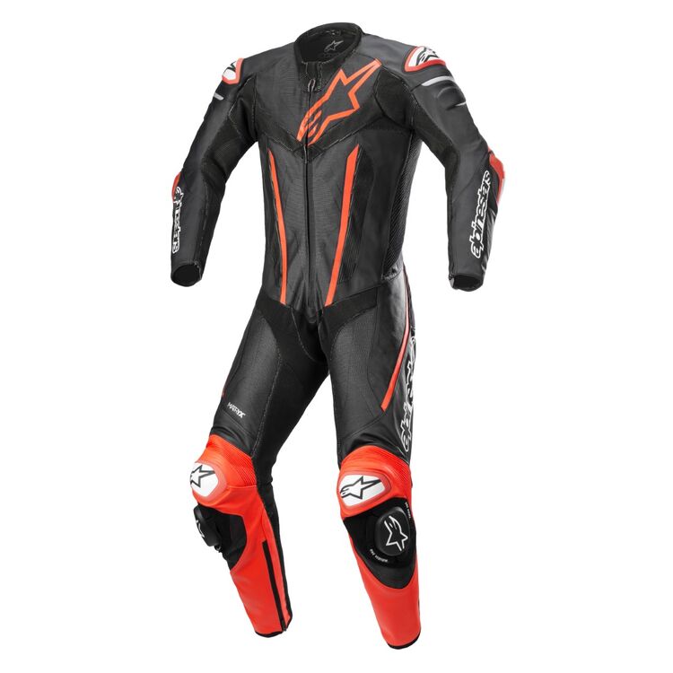 Alpinestars Fusion Race Suit showcasing advanced materials and design features for optimal racing performance and protection.