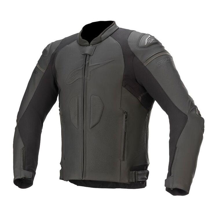 Alpinestars GP Plus R v3 Airflow Jacket showcasing perforated leather and reflective accents, designed for hot weather riding.