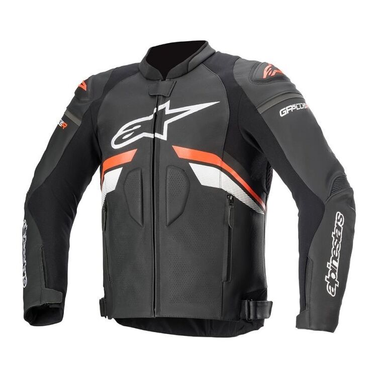 Alpinestars GP Plus R v3 Airflow Jacket showcasing perforated leather and reflective accents for enhanced visibility.