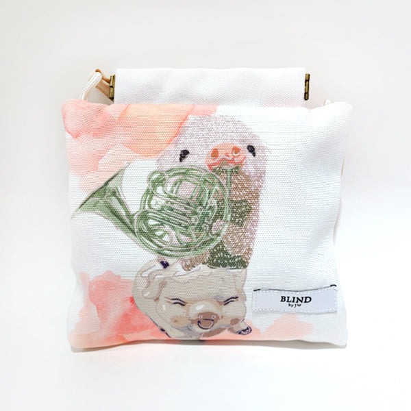 Large Animals Bag Clip Bag featuring a colorful animal design, perfect for securing belongings.