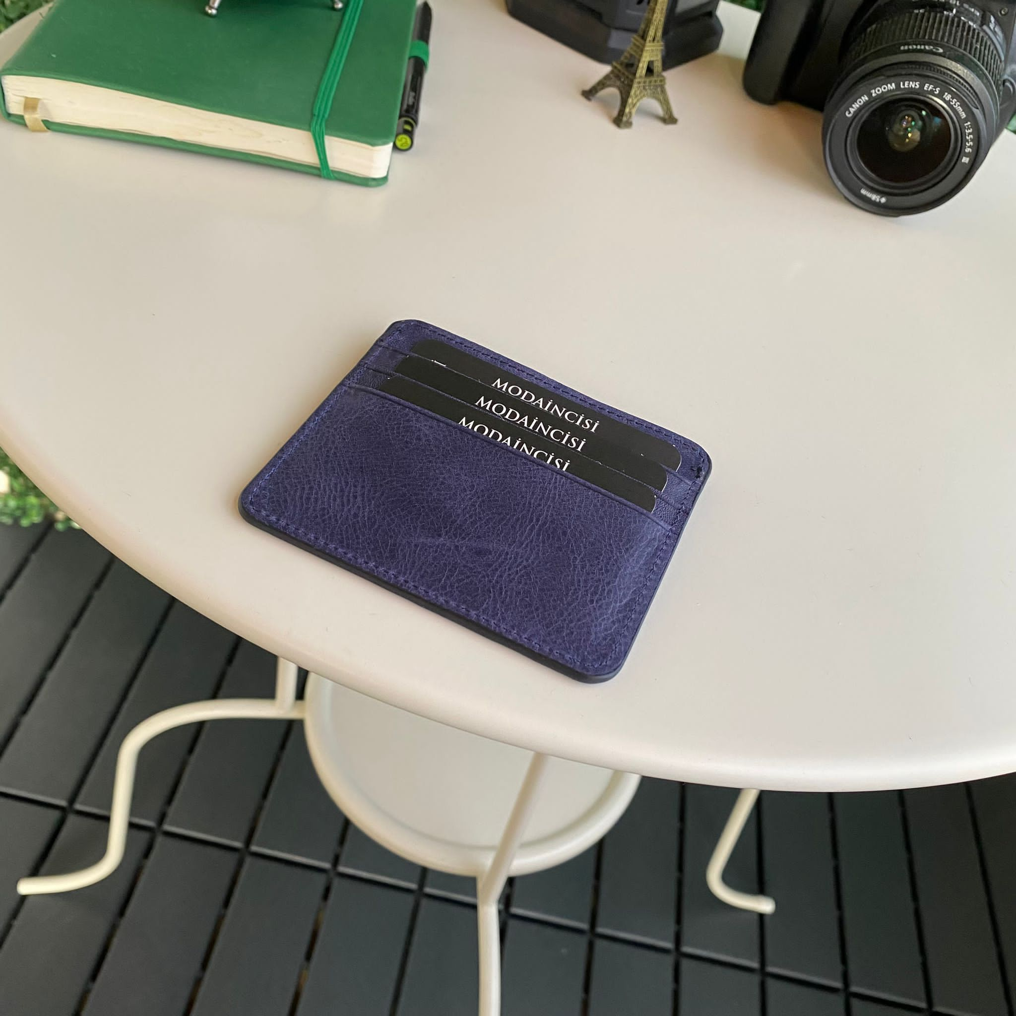 Ariza Genuine Leather Slim Cardholder showcasing its sleek design and high-quality leather finish.