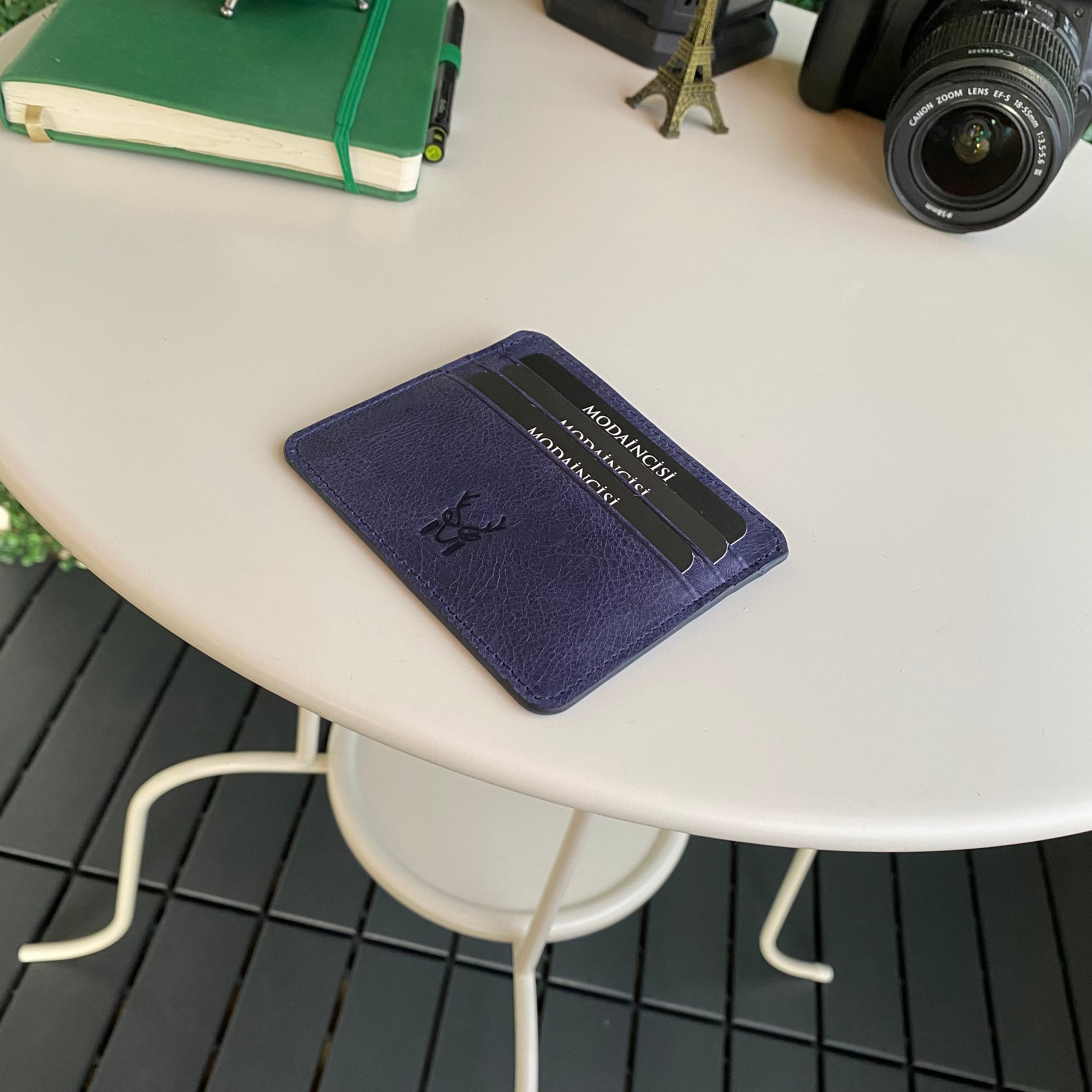 Ariza Genuine Leather Slim Cardholder showcasing its sleek design and high-quality leather finish.