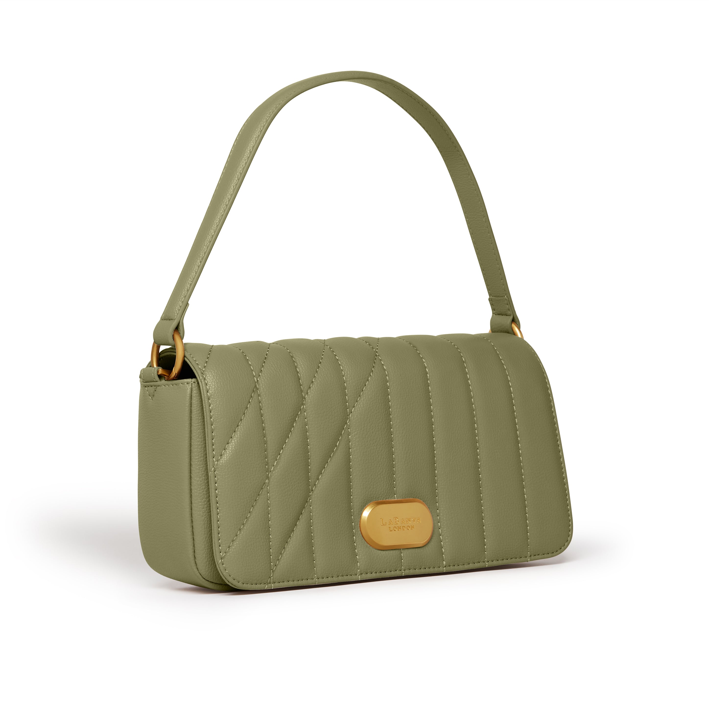 Aurora Crossbody Bag in Green featuring artistic straps and adjustable shoulder straps, made from eco-friendly materials.