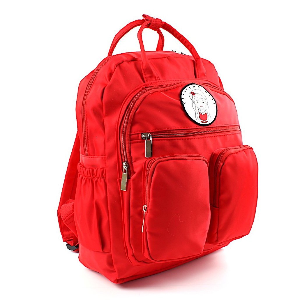 Stylish waterproof backpack for work and university with iPad pocket and multiple zipped compartments.