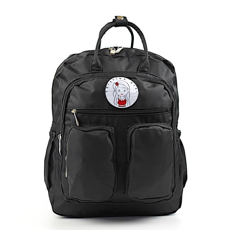 Stylish waterproof backpack for work and university with iPad pocket and multiple zipped compartments.