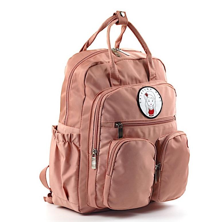 Stylish waterproof backpack for work and university with iPad pocket and multiple zipped compartments.