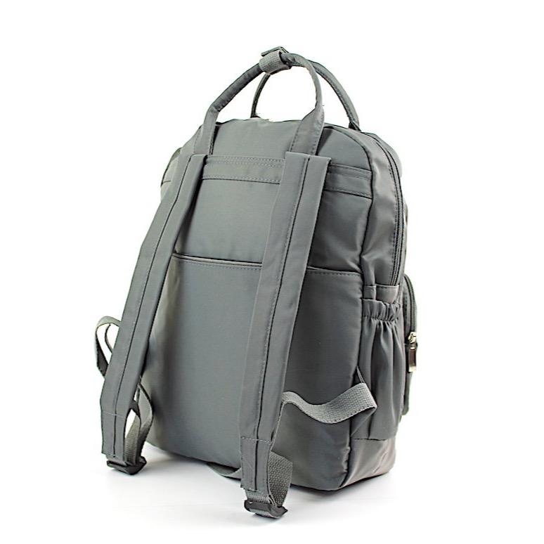 Stylish waterproof nylon backpack designed for work and university, featuring an iPad pocket and multiple storage compartments.