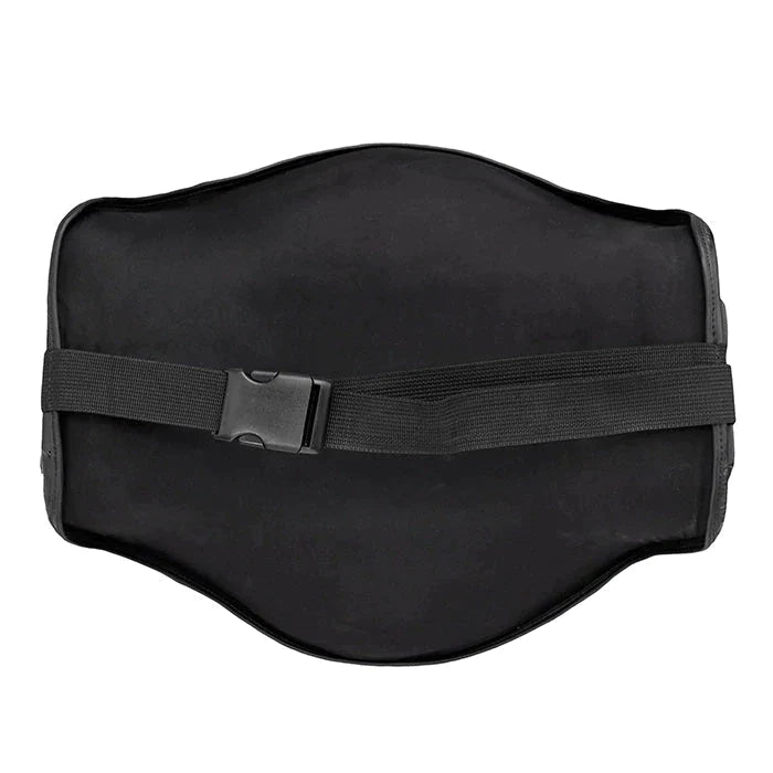 Belly Guard PROTECTOR made of durable artificial leather, featuring multi-layer foam padding and adjustable Velcro straps for secure fit.