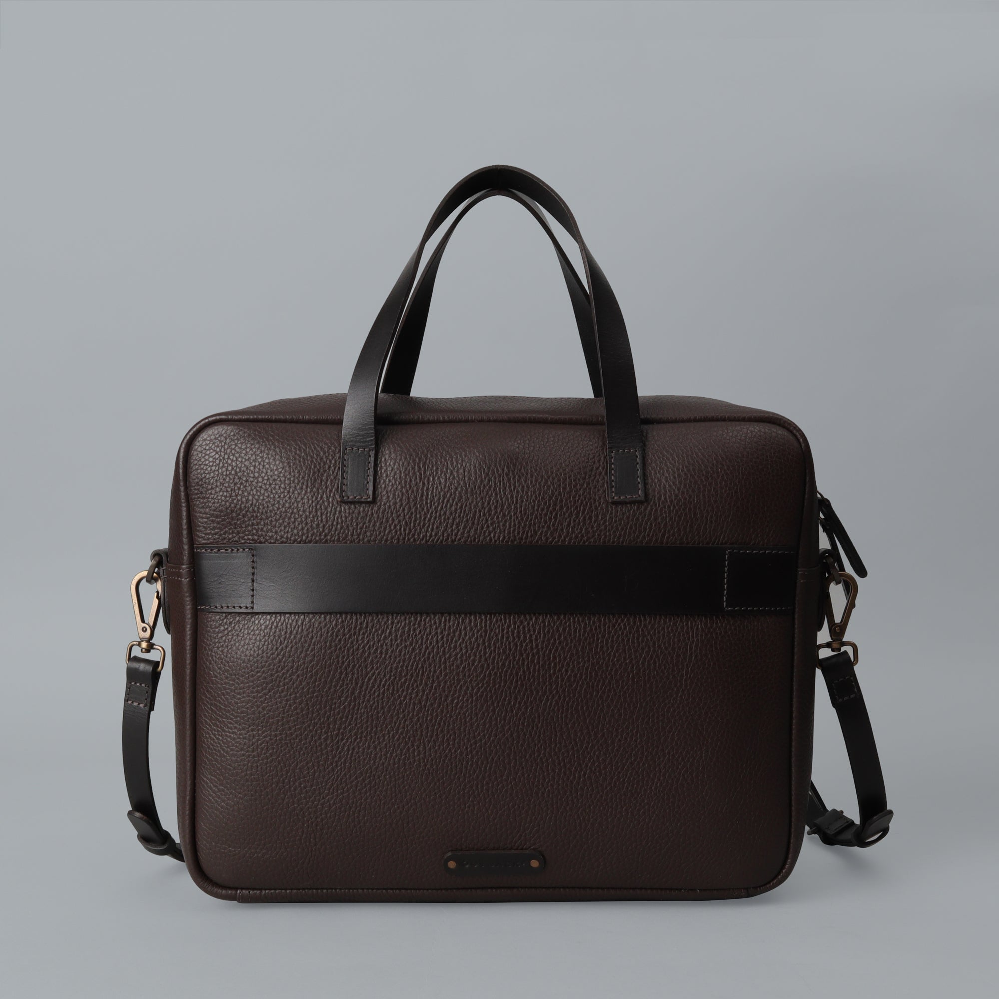 Boston Leather Briefcase showcasing premium full grain leather, spacious compartments, and a stylish design, perfect for professionals.