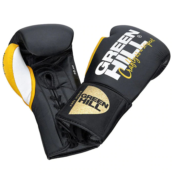 Boxing Gloves Taipan made from genuine leather, featuring multi-layer foam padding and adjustable Velcro straps, available in various colors.