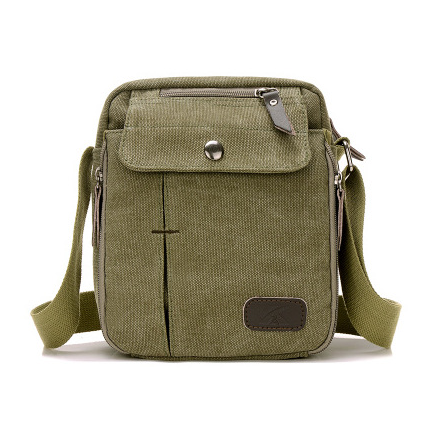 Casual Canvas Small Messenger Bag in a stylish design, made from durable canvas material, perfect for everyday use.