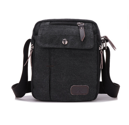 Casual Canvas Small Messenger Bag in a stylish design, made from durable canvas material, perfect for everyday use.